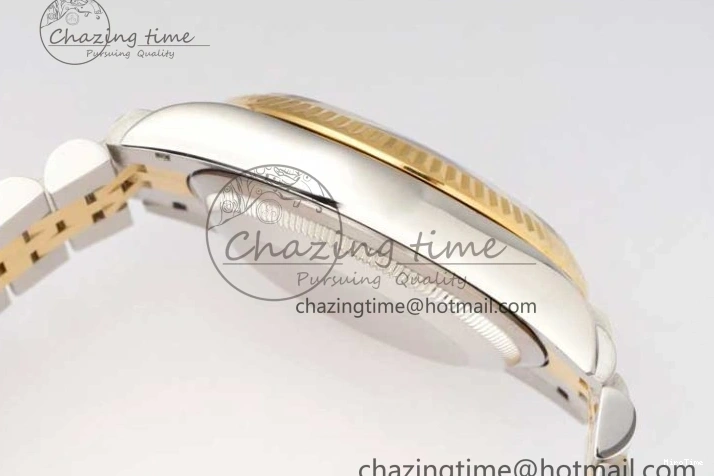 MiroTime 0215 UrbanChic DateJust 36mm SS YG DIWF 1:1 Best Edition 904L Steel Gray Dial Green Markers on Jubilee Bracelet SA 2309